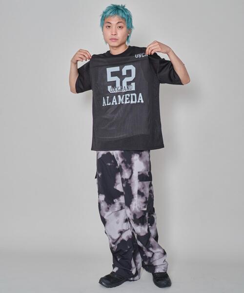 WEGO（ウィゴー）の「WEGO/メッシュナンバリンググラフィックT（Tシャツ/カットソー・メンズ・その他1/ブラック・MEDIUM/LARGE）」の14枚目の写真