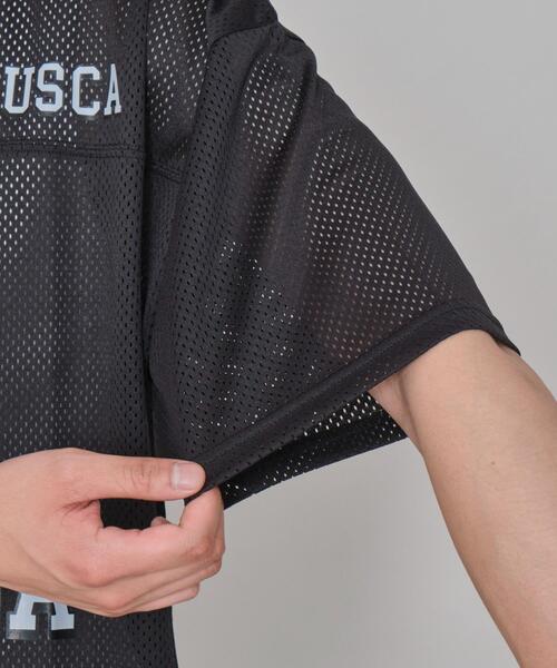 WEGO（ウィゴー）の「WEGO/メッシュナンバリンググラフィックT（Tシャツ/カットソー・メンズ・その他1/ブラック・MEDIUM/LARGE）」の19枚目の写真