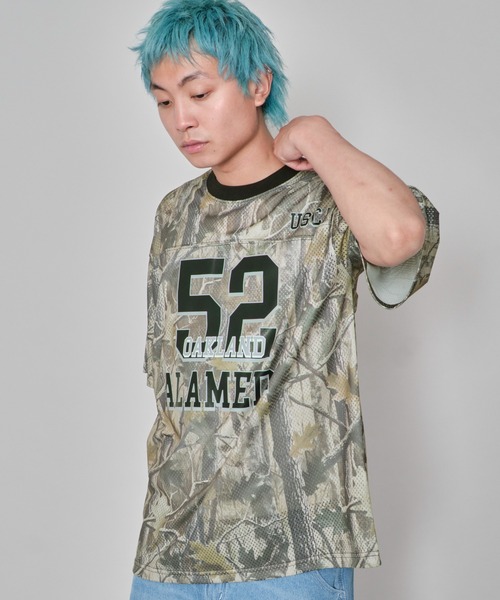 WEGO（ウィゴー）の「WEGO/メッシュナンバリンググラフィックT（Tシャツ/カットソー・メンズ・その他1/ブラック・MEDIUM/LARGE）」の12枚目の写真