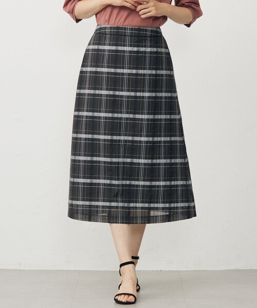 セール】【洗える】シアーチェック スカート（スカート）｜J.PRESS