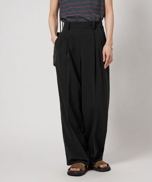 CITEN(シテン)の「<CITEN>サラサラックス2タックパンツ(スラックス・レディース・ダークグレー/ベージュ/ブラック・L/S/M)」の8枚目の写真