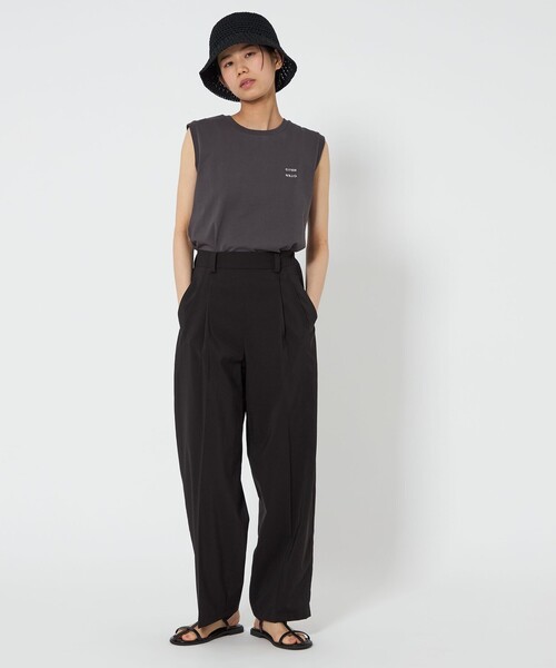 CITEN(シテン)の「<CITEN>サラサラックス2タックパンツ(スラックス・レディース・ダークグレー/ベージュ/ブラック・L/S/M)」の12枚目の写真