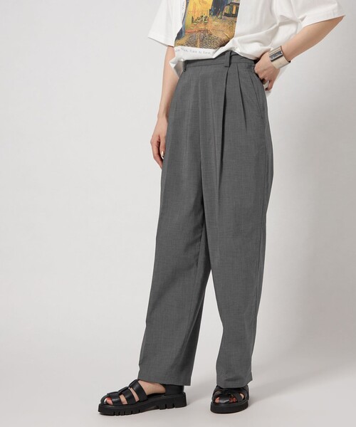 CITEN(シテン)の「<CITEN>サラサラックス2タックパンツ(スラックス・レディース・ダークグレー/ベージュ/ブラック・L/S/M)」の13枚目の写真