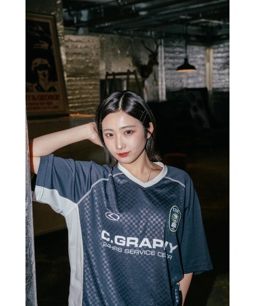 codegraphy(コードグラフィー)の「24H Sports Short Sleeve Jersey T-Shirt CBEUUTS010(Tシャツ/カットソー・メンズ・PINK/White/Navy/スカイブルー・LARGE/MEDIUM/SMALL)」の7枚目の写真