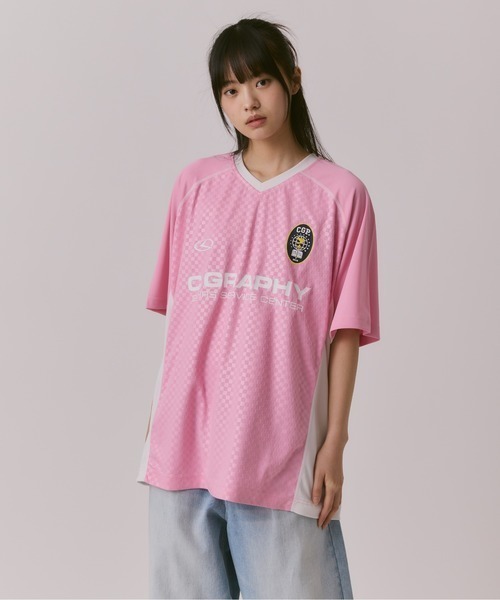 codegraphy(コードグラフィー)の「24H Sports Short Sleeve Jersey T-Shirt CBEUUTS010(Tシャツ/カットソー・メンズ・PINK/White/Navy/スカイブルー・LARGE/MEDIUM/SMALL)」の20枚目の写真
