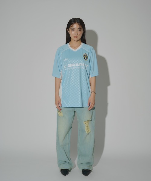 codegraphy(コードグラフィー)の「24H Sports Short Sleeve Jersey T-Shirt CBEUUTS010(Tシャツ/カットソー・メンズ・PINK/White/Navy/スカイブルー・LARGE/MEDIUM/SMALL)」の19枚目の写真