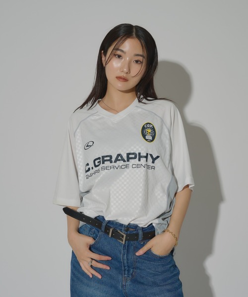 Tシャツ・カットソー Code graphy 24H Sports Short-sleeved jersey T-shirt 5SH040 codegraphy（コードグラフィー）の「24H Sports SHORT SLEEVE