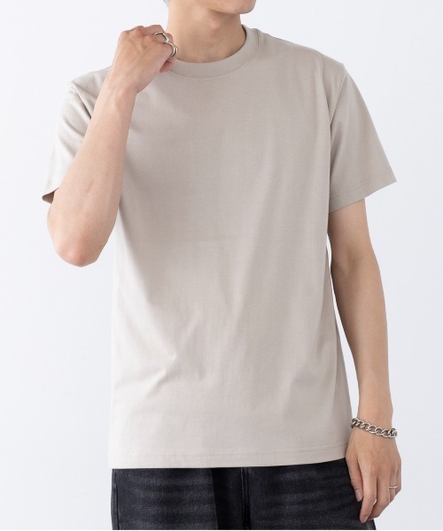 TRUSS(トラス)の「【TRUSS】オーガニックコットンTシャツ OGB-910(Tシャツ/カットソー・メンズ・ホワイト/ライトパープル/スミクロ/ネイビー/ブラック/スモークピンク/スモーキーグリーン系/グレイッシュベージュ/グレイッシュブルー/ナチュラル・S/M/L/XL)」の21枚目の写真