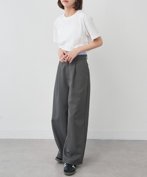 TRUSS(トラス)の「【TRUSS】オーガニックコットンTシャツ OGB-910(Tシャツ/カットソー・メンズ・ホワイト/ライトパープル/スミクロ/ネイビー/ブラック/スモークピンク/スモーキーグリーン系/グレイッシュベージュ/グレイッシュブルー/ナチュラル・S/M/L/XL)」の13枚目の写真