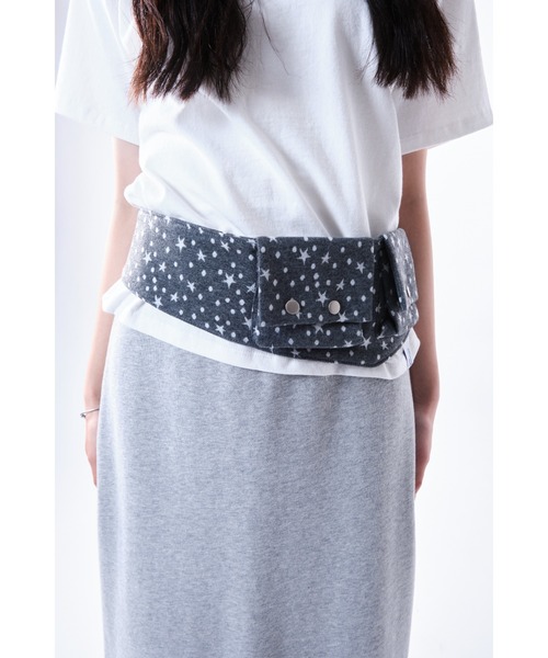 美品】moon tree planet belt pouch ベルトポーチ黒 バッグ