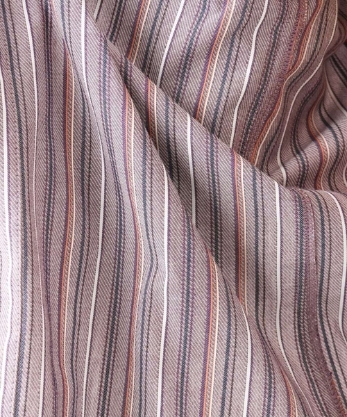 MK MICHEL KLEIN HOMME （エムケーミッシェルクランオム）の「【残りわずか/在庫限り！/日本製生地使用】ドビーリバーシブルストライプ半袖シャツ（シャツ/ブラウス・メンズ・ボルドー/ホワイト/ダークインディゴブルー・46/48/51）」の22枚目の写真