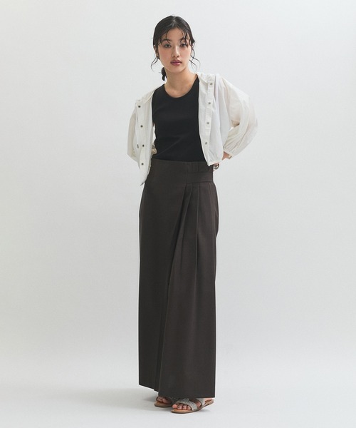 ADAM ET ROPE'（アダムエロペ）の「カップインサークルカットアメスリタンクトップ（タンクトップ・レディース・ブラック/レッド・FREE）」の8枚目の写真