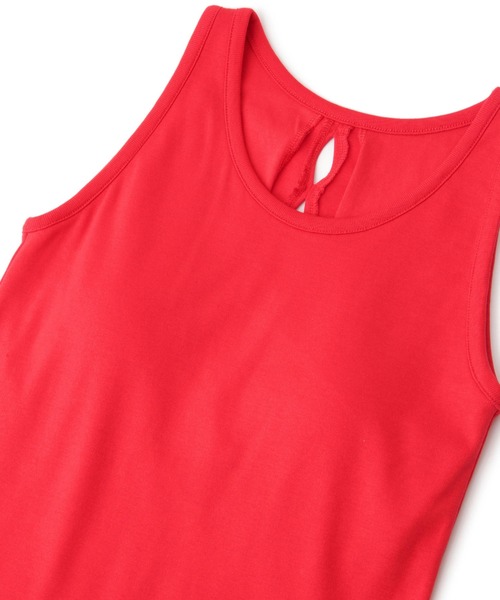 ADAM ET ROPE'（アダムエロペ）の「カップインサークルカットアメスリタンクトップ（タンクトップ・レディース・ブラック/レッド・FREE）」の18枚目の写真