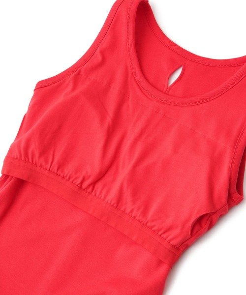 ADAM ET ROPE'（アダムエロペ）の「カップインサークルカットアメスリタンクトップ（タンクトップ・レディース・ブラック/レッド・FREE）」の19枚目の写真