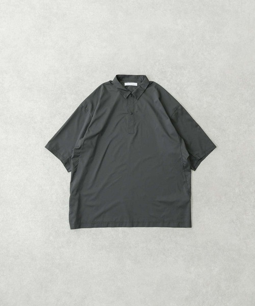 URBAN RESEARCH(アーバンリサーチ)の「SHADOW RIP リブポロシャツ(ポロシャツ・メンズ・チャコールグレー/ブラック・MEDIUM/LARGE)」の13枚目の写真