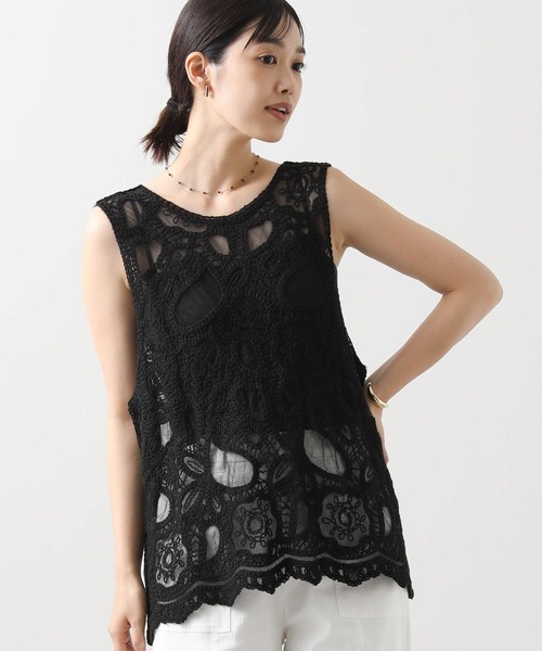 2025夏　新品　グレディブリリアン　刺繍レース2wayベスト Gready Brilliant｜刺繍レース2WAYベスト | Rakuten Fashion