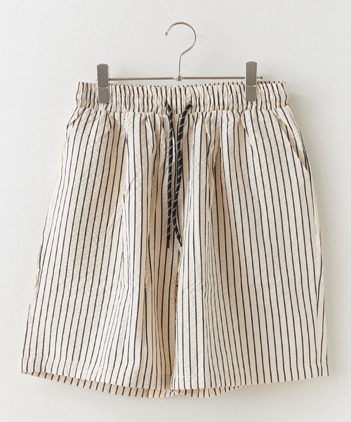 ROOPTOKYO（ループトウキョウ）の「しぼ加工 ストライプデザインハーフパンツ（その他パンツ・メンズ・ダークブルー/アイボリー・M/L）」の3枚目の写真