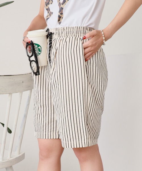 ROOPTOKYO（ループトウキョウ）の「しぼ加工 ストライプデザインハーフパンツ（その他パンツ・メンズ・ダークブルー/アイボリー・M/L）」の22枚目の写真