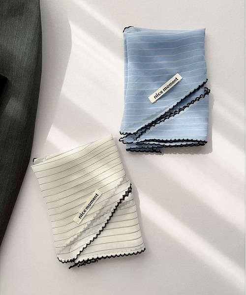 ammy.（エイミードット）の「【 ammy. / エイミードット 】 ストライプ ドット柄 三角スカーフ / ヘアバンド（バンダナ/スカーフ・レディース・B/D/C/A・FREE）」の21枚目の写真