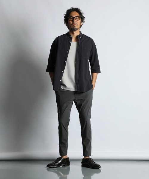 【新品】The Duffer ネイビー ワンダーシェイプ XL The DUFFER of ST.GEORGE チノパン 「WONDER SHAPE」BASIC：360