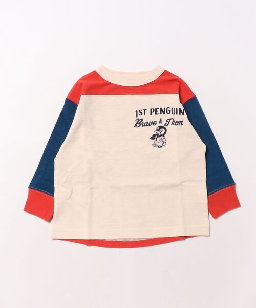 DENIM DUNGAREE（デニムダンガリー）の「PENNIE Long Sleeve Tee（Tシャツ/カットソー・キッズ・オフホワイト/ホワイト・125/115/105）」の2枚目の写真