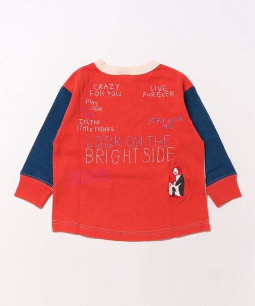 DENIM DUNGAREE（デニムダンガリー）の「PENNIE Long Sleeve Tee（Tシャツ/カットソー・キッズ・オフホワイト/ホワイト・125/115/105）」の4枚目の写真