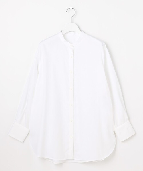 自由区(ジユウク)の「SOMELOSバンドカラー ブラウス(シャツ/ブラウス・レディース・ふじ色系1/グレー系1/アイボリー系・46/44)」の5枚目の写真