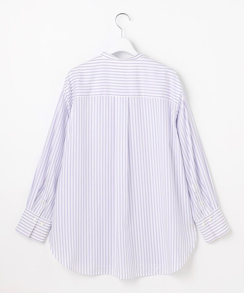 自由区(ジユウク)の「SOMELOSバンドカラー ブラウス(シャツ/ブラウス・レディース・ふじ色系1/グレー系1/アイボリー系・46/44)」の11枚目の写真