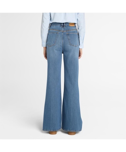 Timberland(ティンバーランド)の「デニム フレア パンツ レディース(デニムパンツ・レディース・ケミカルウォッシュ・25inch/27inch/29inch/31inch)」の4枚目の写真