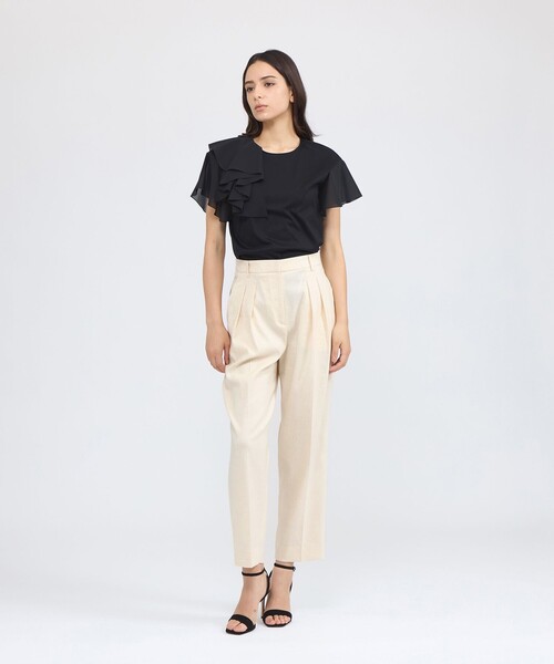 EPOCA（エポカ）の「リネンブレンド テーパードパンツ（その他パンツ・レディース・ベージュ/ネイビー・40/38）」の9枚目の写真