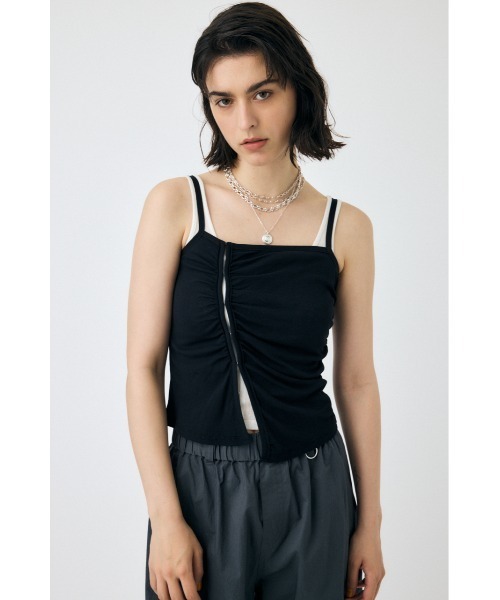 タンクトップ ノースリーブ DOUBLE LAYERED SHEER タンクトップ レディース MOUSSY タンクトップ ノースリーブ DOUBLE LAYERED SHEER