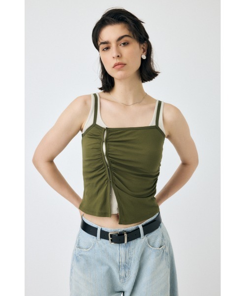 MOUSSY DOUBLE LAYERED SHEER タンクトップ MOUSSY | DOUBLE LAYERED SHEER タンク (タンクトップ ) |SHEL