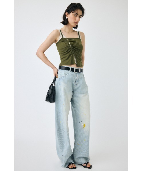 タンクトップ ノースリーブ DOUBLE LAYERED SHEER タンクトップ レディース MOUSSY タンクトップ ノースリーブ DOUBLE LAYERED SHEER