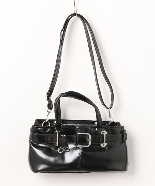 frunco(フランコ)の「ベルト合皮BAG(ハンドバッグ・レディース・ホワイト/ピンク/レッド/ブラック・FREE)」の2枚目の写真