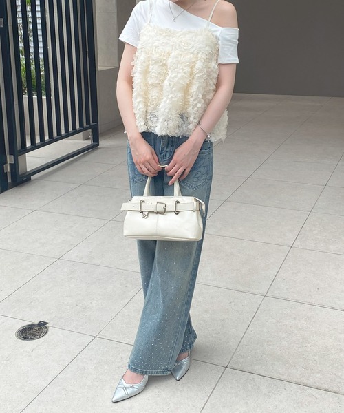 frunco(フランコ)の「ベルト合皮BAG(ハンドバッグ・レディース・ホワイト/ピンク/レッド/ブラック・FREE)」の19枚目の写真
