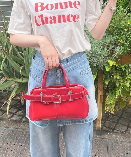 frunco(フランコ)の「ベルト合皮BAG(ハンドバッグ・レディース・ホワイト/ピンク/レッド/ブラック・FREE)」の20枚目の写真