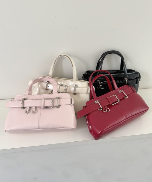 frunco(フランコ)の「ベルト合皮BAG(ハンドバッグ・レディース・ホワイト/ピンク/レッド/ブラック・FREE)」の22枚目の写真