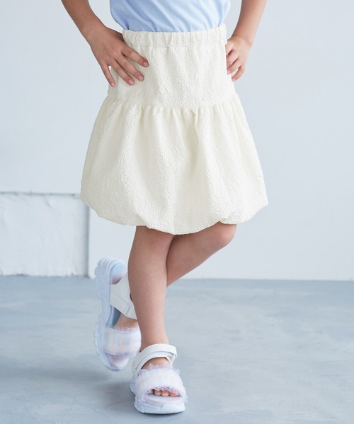 ROPE' PICNIC(ロペピクニック)の「【KIDS/キッズ】インパンツ付きバルーンミニスカート(スカート・キッズ・ブラック/キナリ・L/M/S)」の1枚目の写真