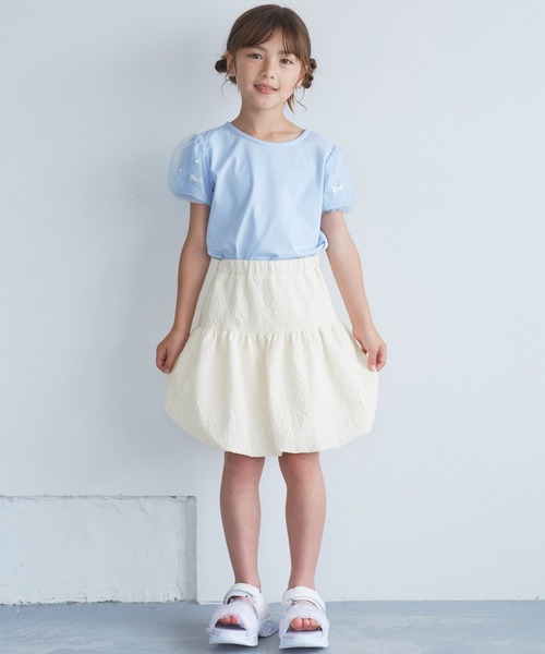 ROPE' PICNIC(ロペピクニック)の「【KIDS/キッズ】インパンツ付きバルーンミニスカート(スカート・キッズ・ブラック/キナリ・L/M/S)」の5枚目の写真