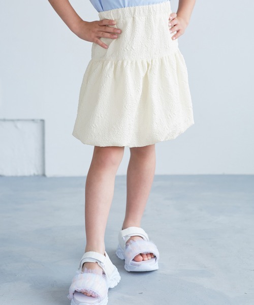 ROPE' PICNIC(ロペピクニック)の「【KIDS/キッズ】インパンツ付きバルーンミニスカート(スカート・キッズ・ブラック/キナリ・L/M/S)」の7枚目の写真