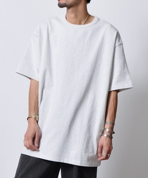 DOUBLE STEAL(ダブルスティール)の「ヘビーウェイトオーバーサイズTシャツ(Tシャツ/カットソー・メンズ・ホワイト/アッシュグレー・FREE)」の7枚目の写真