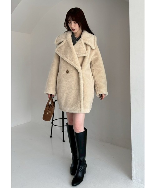 FRAY I.D(フレイアイディー)の「ラウンドトゥロングブーツ(ブーツ・レディース・ブラウン/ブラック・36/37/38)」の5枚目の写真