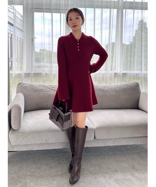 FRAY I.D(フレイアイディー)の「ラウンドトゥロングブーツ(ブーツ・レディース・ブラウン/ブラック・36/37/38)」の21枚目の写真