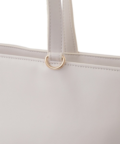 Maison de FLEUR(メゾンドフルール)の「リボンキルティングキャリーオントート(トートバッグ・レディース・ブラック/ライトピンク・FREE)」の11枚目の写真