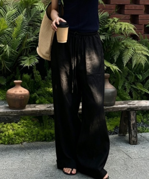 Aelina(エリナ)の「ドローストリングパンツ(その他パンツ・レディース・ホワイト/ブラック・M/L/S)」の20枚目の写真