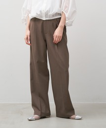 ワンタックストレートパンツ〈セットアップ対応〉〈2サイズ展開〉