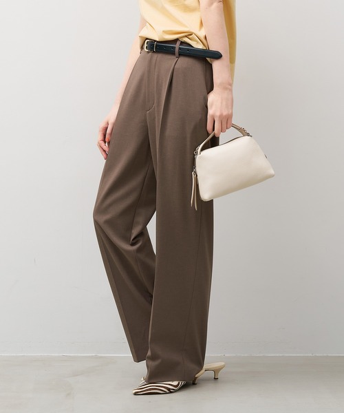 MICA&DEAL（マイカ＆ディール）の「ワンタックストレートパンツ〈セットアップ対応〉〈2サイズ展開〉（その他パンツ・レディース・グレー/モカ/ベージュ・38/36）」の13枚目の写真