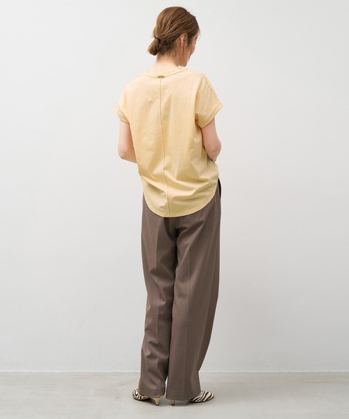 MICA&DEAL（マイカ＆ディール）の「ワンタックストレートパンツ〈セットアップ対応〉〈2サイズ展開〉（その他パンツ・レディース・グレー/モカ/ベージュ・38/36）」の14枚目の写真