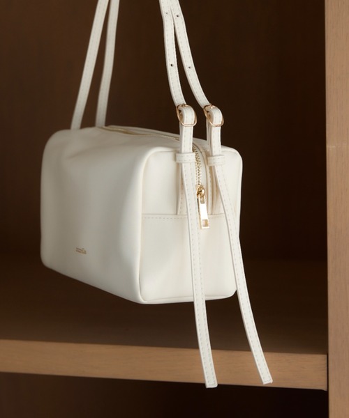 nunela(ヌネラ)の「ダブルベルトボストンバッグ【No.8】(ショルダーバッグ・レディース・ブラウン/ブラック/ナチュラル・FREE)」の20枚目の写真