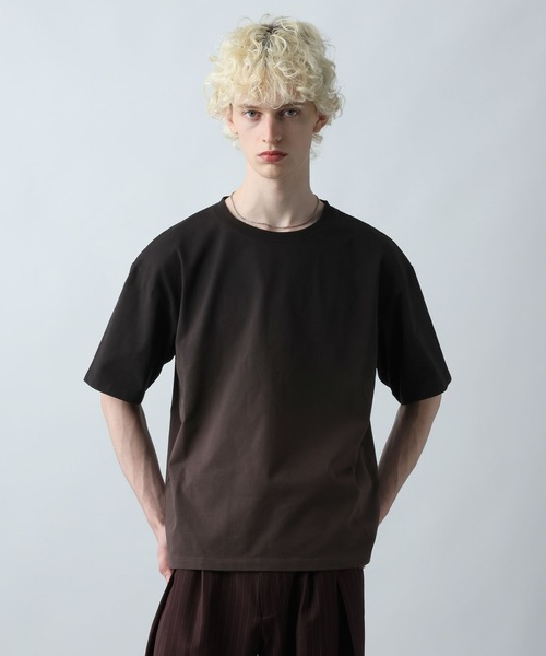 HARE（ハレ）の「グラデーションプリントカット(HARE)（Tシャツ/カットソー・メンズ・ブラック/ブラウン・FREE）」の8枚目の写真